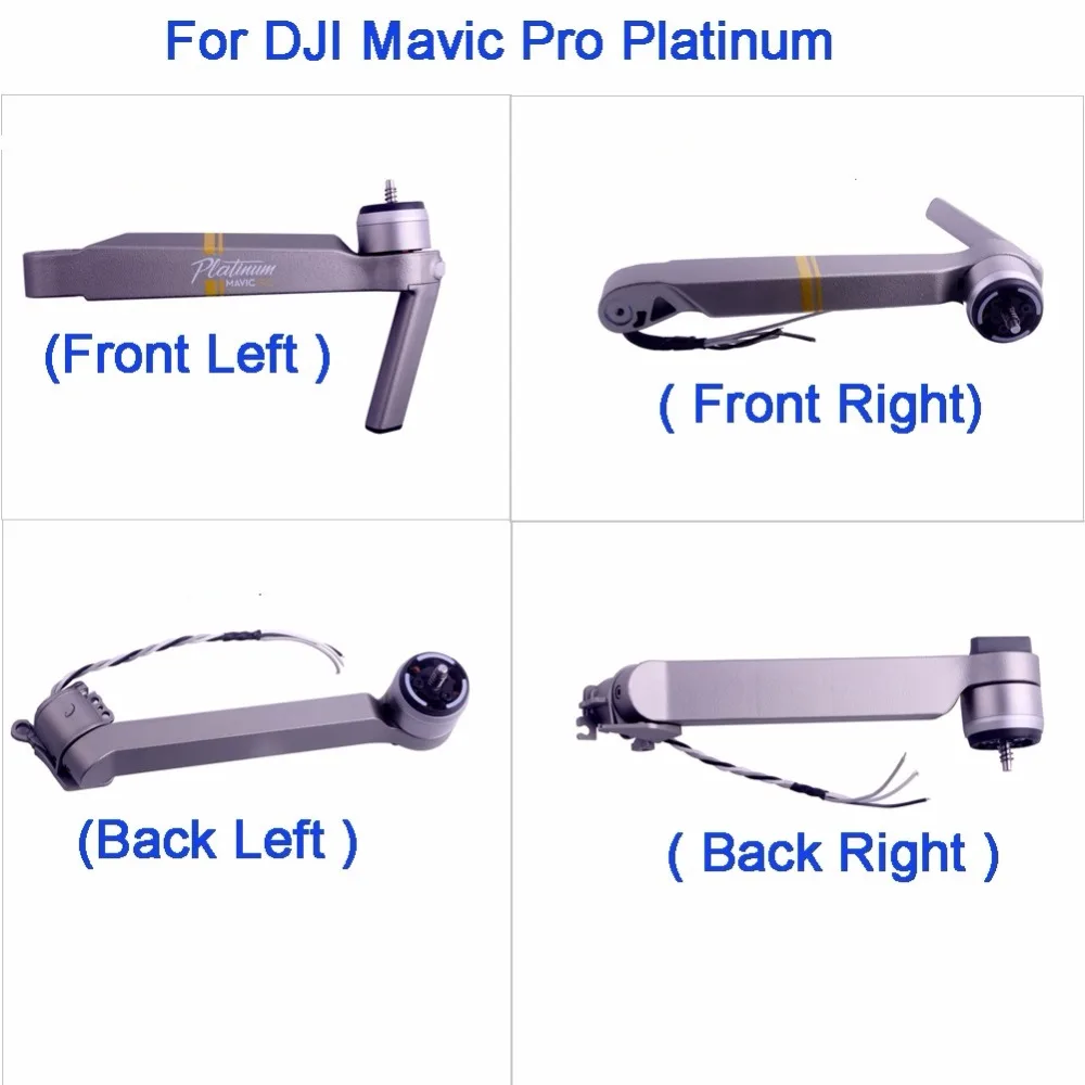 Original for DJI Mavic Pro Platinum Drone Parts Front Left Right Back Left Right Motor Arm Assembly Repair Parts Replacement
Original for DJI Mavic Pro Platinum Drone Parts Front Left Right Back Left Right Motor Arm Assembly Repair Parts Replacement
