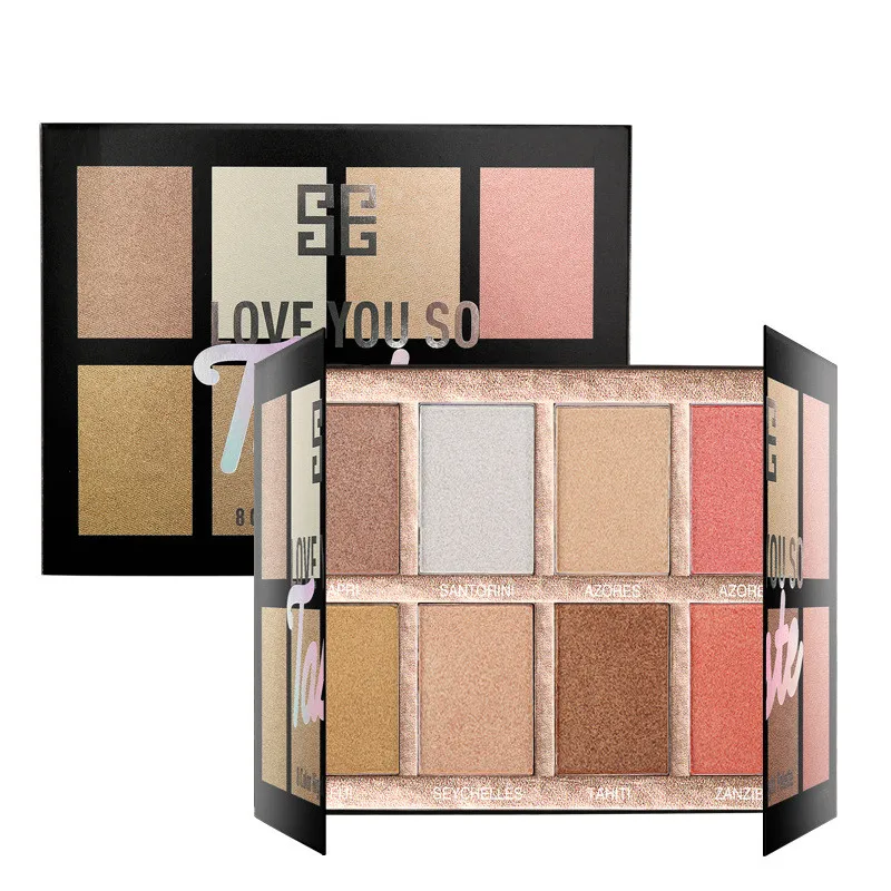 New 8-color Highlighter Powder Shadow Makeup Palette Foundation Blush Correction Facial Contour Bronze Cosmetics Makeup Set
New 8-color Highlighter Powder Shadow Makeup Palette Foundation Blush Correction Facial Contour Bronze Cosmetics Makeup Set