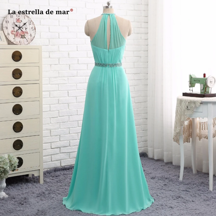 Wedding Guest Gown New Chiffon Crystal Back Open A Line Turquoise Bridesmaid Dress Long Vestido Madrinha Real Photo
Wedding Guest Gown New Chiffon Crystal Back Open A Line Turquoise Bridesmaid Dress Long Vestido Madrinha Real Photo
