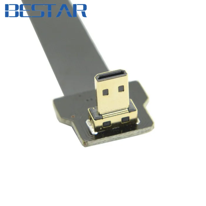 Angled FPV Micro HDMI Male to Mini HDMI Female FPC Flat Cable 10cm 20cm 30cm 50cm 80cm 100cm for Multicopter Aerial Photography
Angled FPV Micro HDMI Male to Mini HDMI Female FPC Flat Cable 10cm 20cm 30cm 50cm 80cm 100cm for Multicopter Aerial Photography
