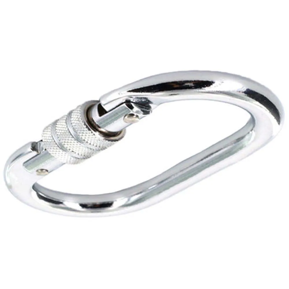 Hot Sale Carbon Steel Climbing Carabiner Screw Lock Hiking Rope Hook Clip For 25KN Safe And Stable Suitable for rock climbing
Hot Sale Carbon Steel Climbing Carabiner Screw Lock Hiking Rope Hook Clip For 25KN Safe And Stable Suitable for rock climbing