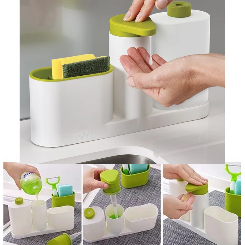 Automatic Soap Dispenser Kitchen Sink Detergent Dispenser Stand With Sponge Storage Liquid Soap Shelf Set Bathroom Organizer
Automatic Soap Dispenser Kitchen Sink Detergent Dispenser Stand With Sponge Storage Liquid Soap Shelf Set Bathroom Organizer