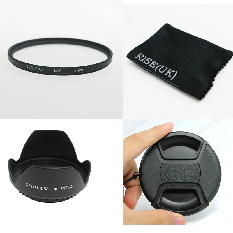 

62mm 62mm Flower Lens Hood +UV Filter +Lens Cap for Pentax 18-135,18-250 for canon nikon 62mm lens DSLR