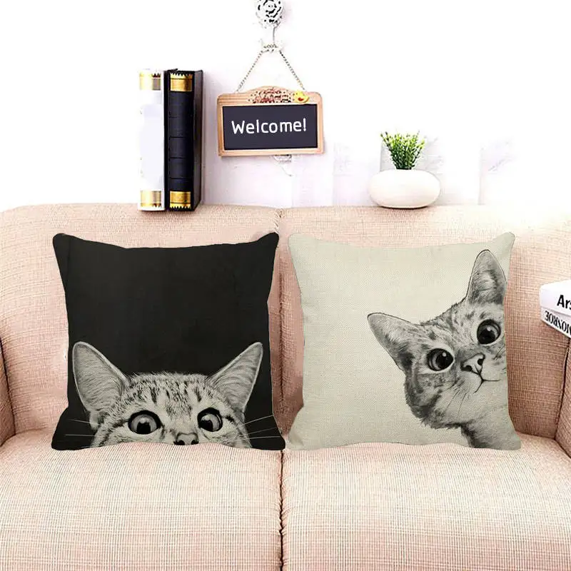 XUNYU Cat Cushion Cover Animal Painting Art Cats Dog Pattern Pillowcase Home Decoration Throw Pillowcase45x45 cm D0065
XUNYU Cat Cushion Cover Animal Painting Art Cats Dog Pattern Pillowcase Home Decoration Throw Pillowcase45x45 cm D0065