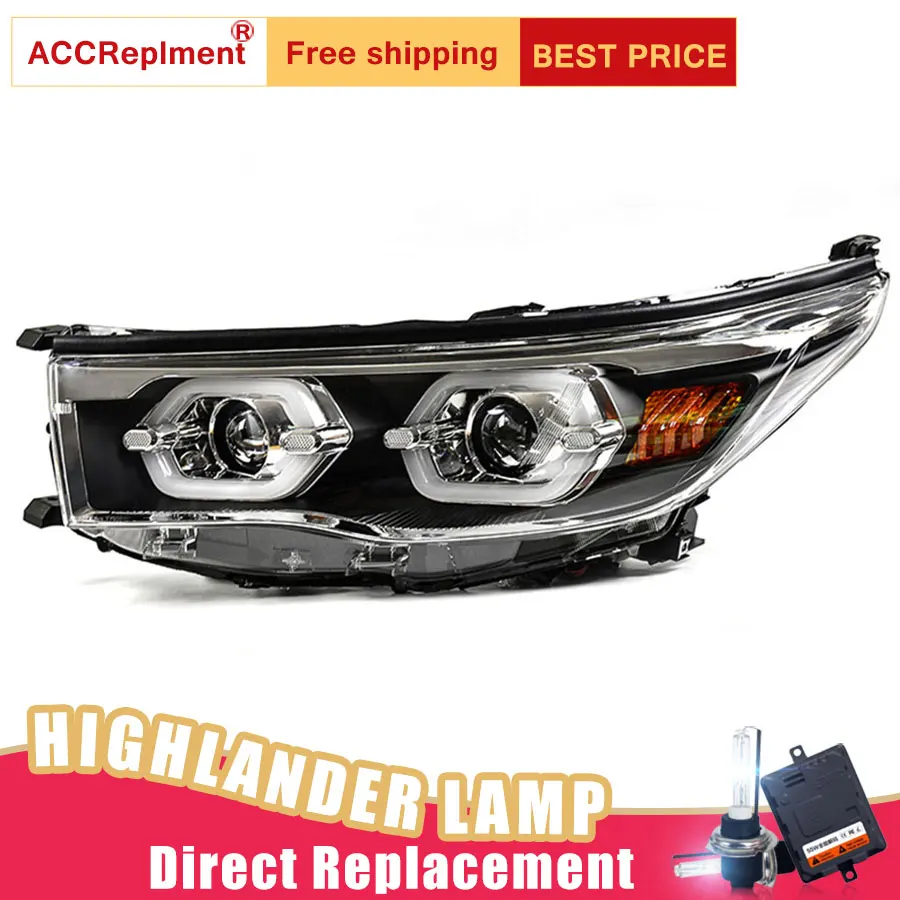 2Pcs LED Headlights For Toyota Highlander 2015 led car lights Angel eyes xenon HID KIT Fog lights LED Daytime Running Lights
2Pcs LED Headlights For Toyota Highlander 2015 led car lights Angel eyes xenon HID KIT Fog lights LED Daytime Running Lights