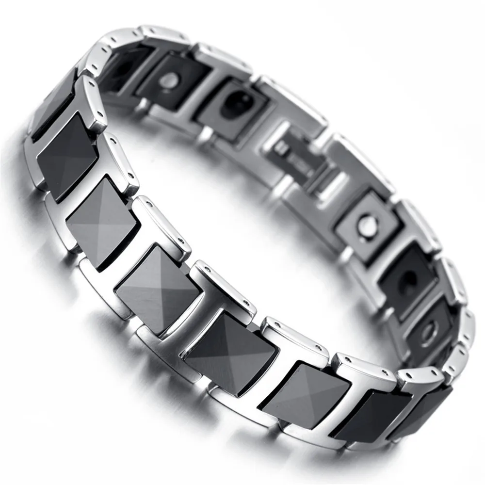 Healing Magnetic Bracelet Men/Woman 316L Titanium 3 Health Care Elements(Magnetic,FIR,Germanium) Gold Bracelet Hand Chain
Healing Magnetic Bracelet Men/Woman 316L Titanium 3 Health Care Elements(Magnetic,FIR,Germanium) Gold Bracelet Hand Chain