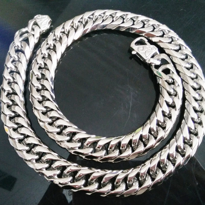 Any Size Hotsale Cool Men's Chain Gift Stainless Steel Silver Color Curb Cuban Link Necklace Fashion Jewelry
Any Size Hotsale Cool Men's Chain Gift Stainless Steel Silver Color Curb Cuban Link Necklace Fashion Jewelry