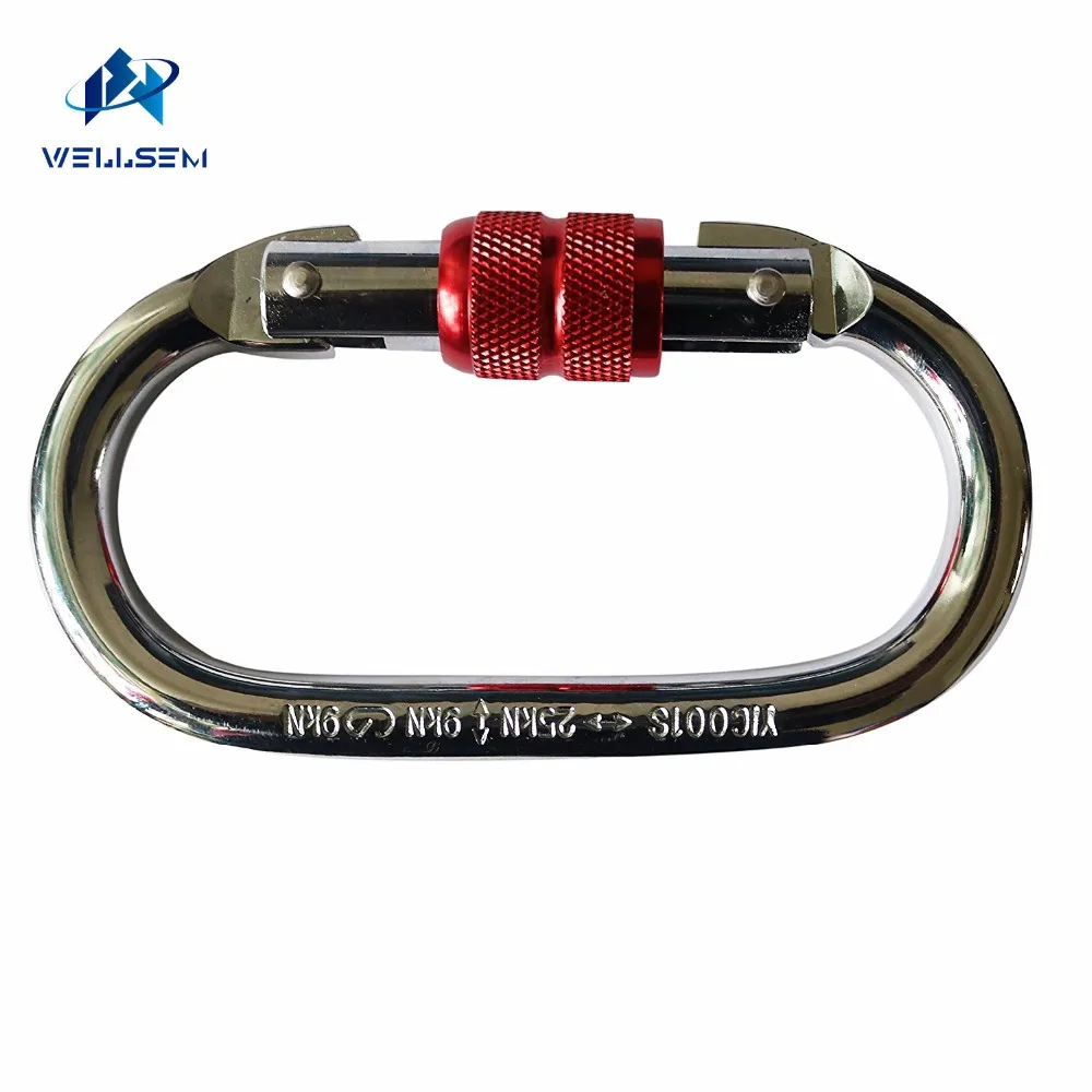 25kn D-ring Alloy Steel Screw-locking Carabiners for Rv, Camping, Fishing, Hiking, Traveling and Keychain Climbing,Hammock,Swing
25kn D-ring Alloy Steel Screw-locking Carabiners for Rv, Camping, Fishing, Hiking, Traveling and Keychain Climbing,Hammock,Swing