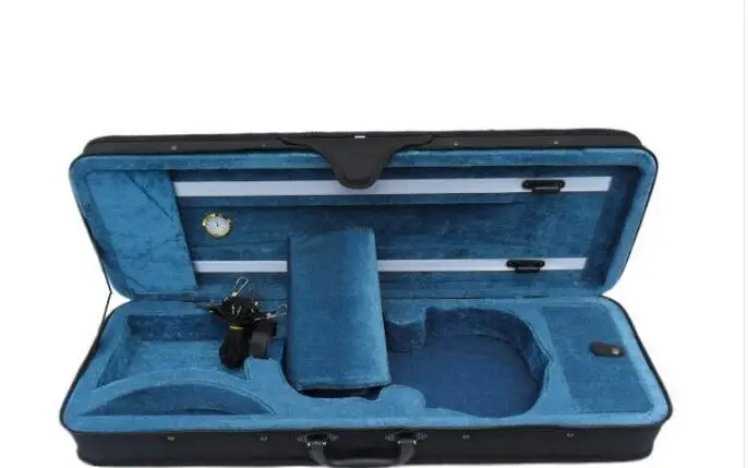 Lake Blue Interior High-grade portable violin case square box package gold table double strap cloth 1/4 1/8 1/2 3/4 4/4
Lake Blue Interior High-grade portable violin case square box package gold table double strap cloth 1/4 1/8 1/2 3/4 4/4