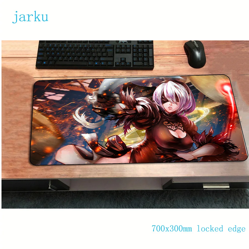 NieR Automata mousepad best 700x300x3mm gaming mouse pad gamer mouse mat locked pad keyboard computer padmouse laptop play mats 
NieR Automata mousepad best 700x300x3mm gaming mouse pad gamer mouse mat locked pad keyboard computer padmouse laptop play mats