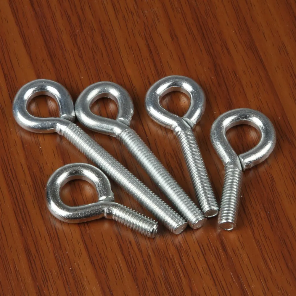 10pcs M6 Zinc Plated Eye Bolt Hook Screw Threaded Hardware 15/20/30/40/50mm Length
10pcs M6 Zinc Plated Eye Bolt Hook Screw Threaded Hardware 15/20/30/40/50mm Length