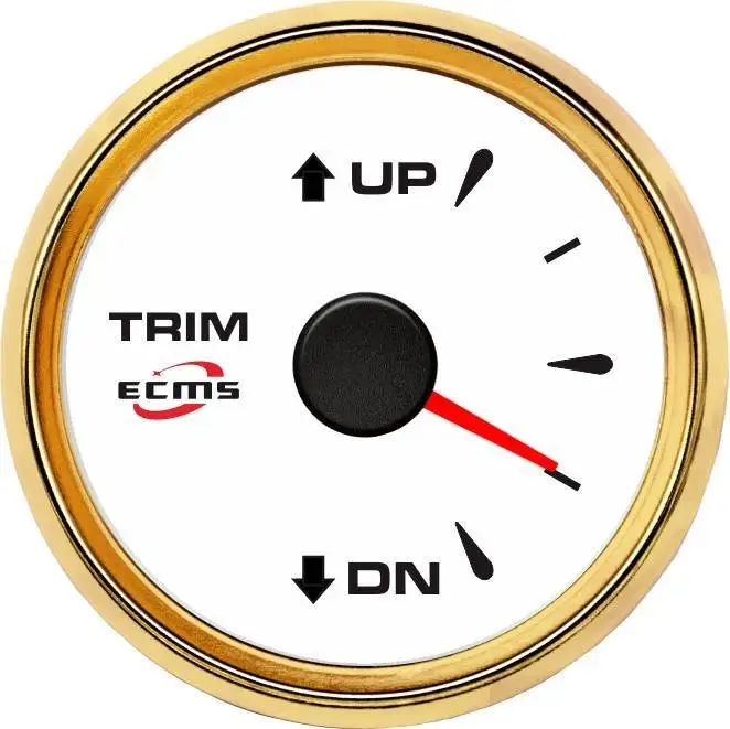 New Design Marine Boat Yacht Automotive Trim Gauge UP-DN 0-190 Ohms 9-32V 52mm 2 Inch 316L Gold Bezel White Dial 802-00057
New Design Marine Boat Yacht Automotive Trim Gauge UP-DN 0-190 Ohms 9-32V 52mm 2 Inch 316L Gold Bezel White Dial 802-00057
