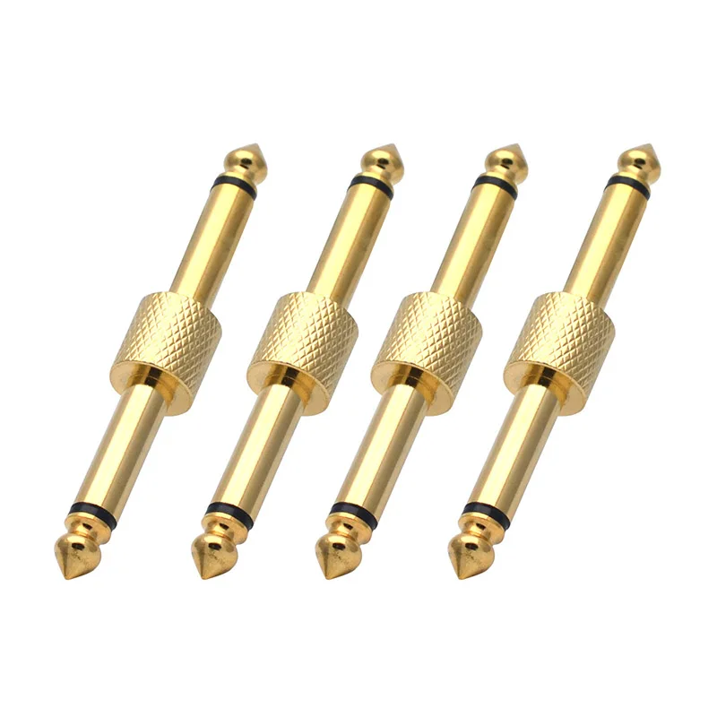 100pcs Gold Guitar Convert Instrument Effect Pedal Adapter JACK-JACK Connector Metal Solder Straight Converter Plug Patch
100pcs Gold Guitar Convert Instrument Effect Pedal Adapter JACK-JACK Connector Metal Solder Straight Converter Plug Patch