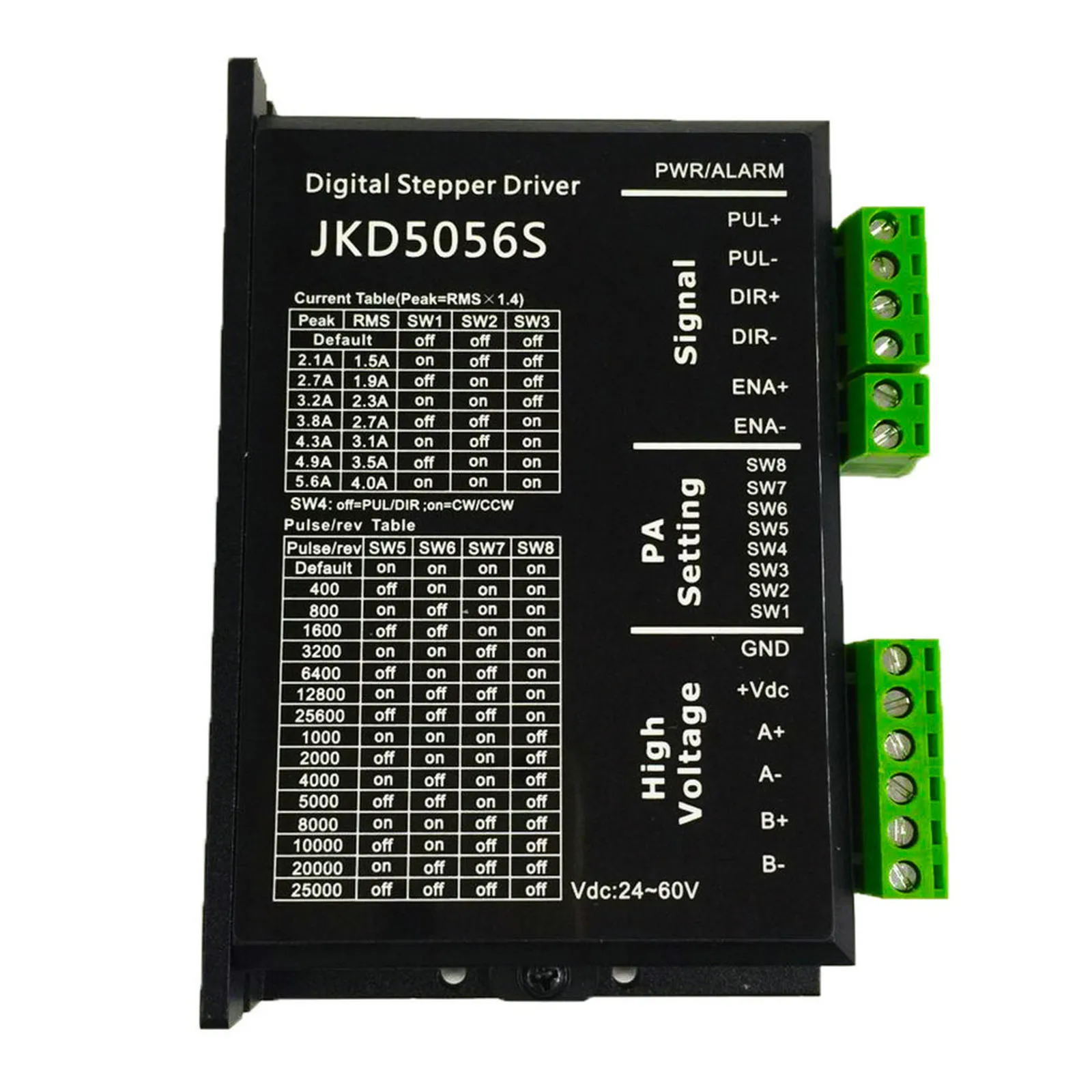 KD5056S двухфазный цифровой шаговый Драйвер 0 1 5.0A 24 50VDC контроллер шагового