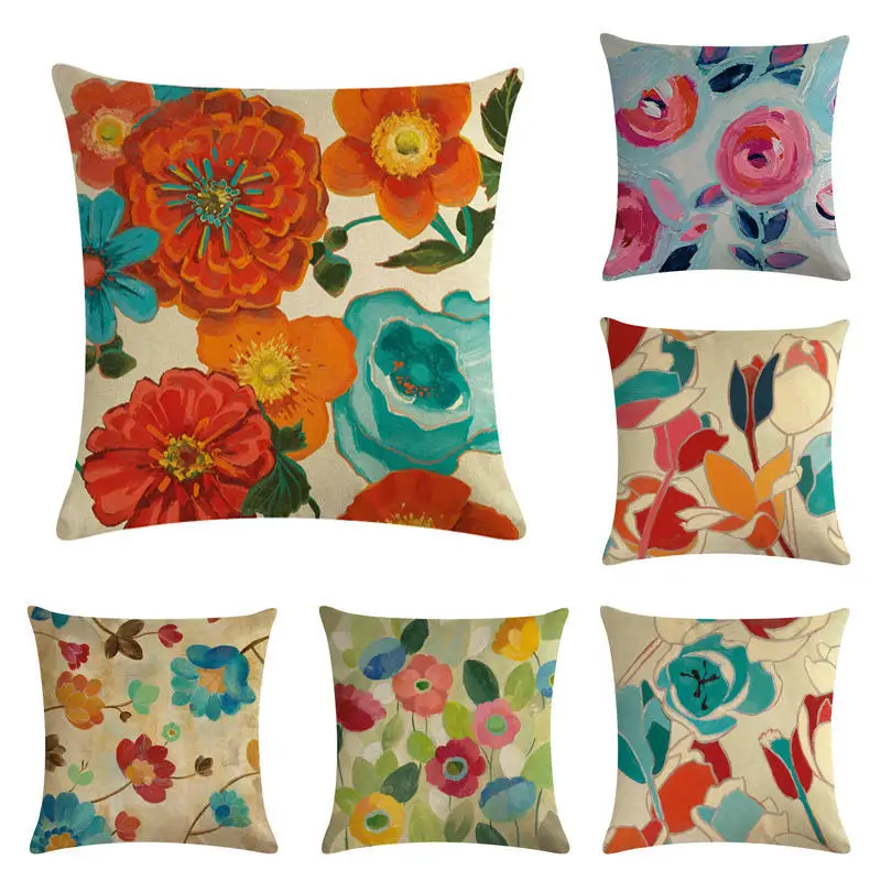 45x45cm Oil Printed Flower Family Cushion Cover Soft Plush Pillow Case Home Room Office Decoration Back Throw Sofa Cushion Cover
45x45cm Oil Printed Flower Family Cushion Cover Soft Plush Pillow Case Home Room Office Decoration Back Throw Sofa Cushion Cover