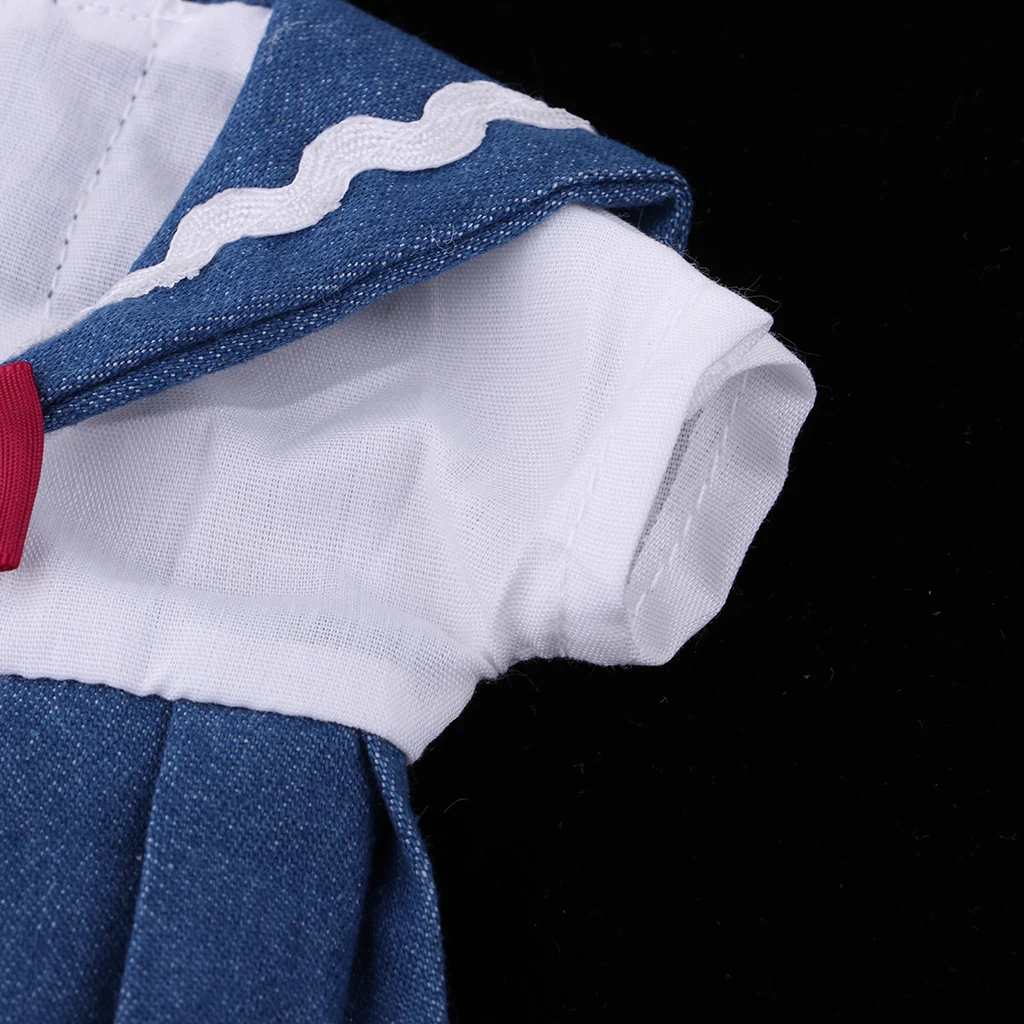 Handmade Lovely Reborn Doll Clothes Short Sleeved Uniform Dress Summer Costume For Mellchan Dolls Party Clothing Accessory 
Handmade Lovely Reborn Doll Clothes Short Sleeved Uniform Dress Summer Costume For Mellchan Dolls Party Clothing Accessory