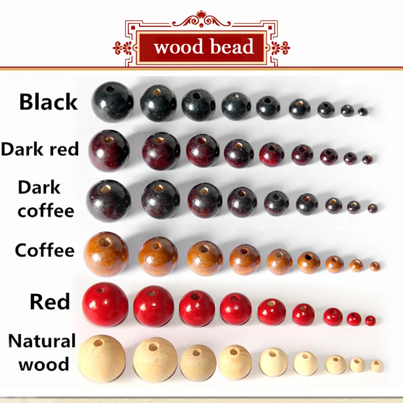 100Pcs/Pack 4-20mm Full size 6 color Assorted Wooden Round Bead Loose Spacer For Charm Bracelet wood bead Wholesale
100Pcs/Pack 4-20mm Full size 6 color Assorted Wooden Round Bead Loose Spacer For Charm Bracelet wood bead Wholesale