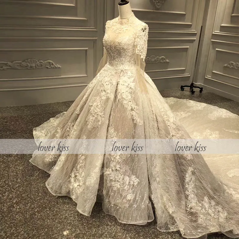 Lover Kiss Vestido De Noiva Gorgeous Lace beaded Long Sleeves Wedding Dress with Train Bridal Gown For Marriages robe de mariage
Lover Kiss Vestido De Noiva Gorgeous Lace beaded Long Sleeves Wedding Dress with Train Bridal Gown For Marriages robe de mariage