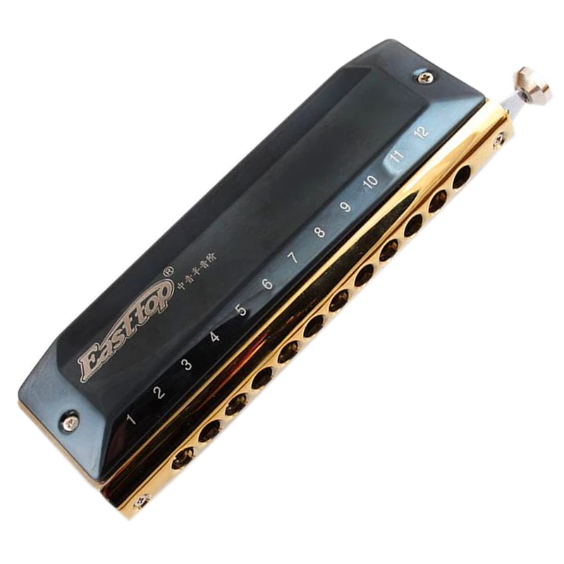 Easttop 12 Hole 48 Tone Chromatic Harmonica Brass Comb Alto D Key Armonica Mouth Ogans Professional sound Music Instrumentos
Easttop 12 Hole 48 Tone Chromatic Harmonica Brass Comb Alto D Key Armonica Mouth Ogans Professional sound Music Instrumentos