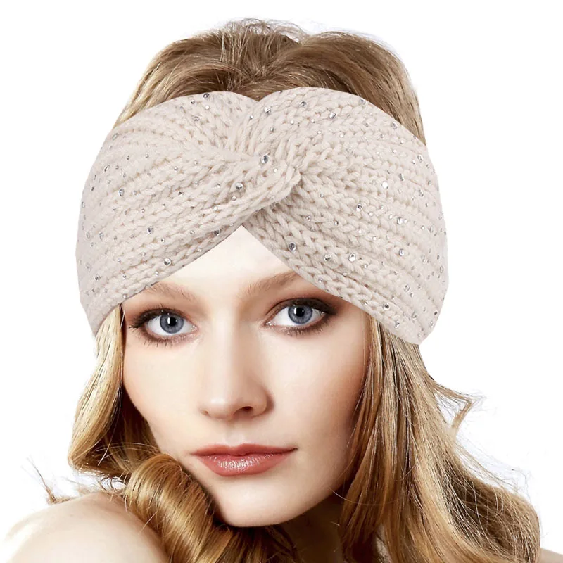 New Women Head Band Winter rhinestone twist headband Warmar Handmade crochet hair band girls knitted headwrap hair accessories
New Women Head Band Winter rhinestone twist headband Warmar Handmade crochet hair band girls knitted headwrap hair accessories