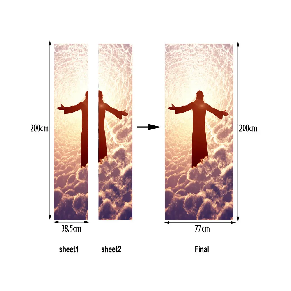 3D God Praying On Sky White Clouds Door Stickers Waterproof Wallpapers DIY Removable Self Adhesive Mural For Living Room Bedroom
3D God Praying On Sky White Clouds Door Stickers Waterproof Wallpapers DIY Removable Self Adhesive Mural For Living Room Bedroom