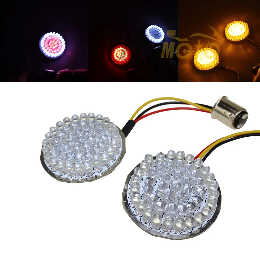 Motorcycle 2" Bullet LED Turn Signal Indicator Light 1157 Panel For Harley Sportster XL 1200 883 Electra Glide Dyna FLSTF CVO
Motorcycle 2" Bullet LED Turn Signal Indicator Light 1157 Panel For Harley Sportster XL 1200 883 Electra Glide Dyna FLSTF CVO