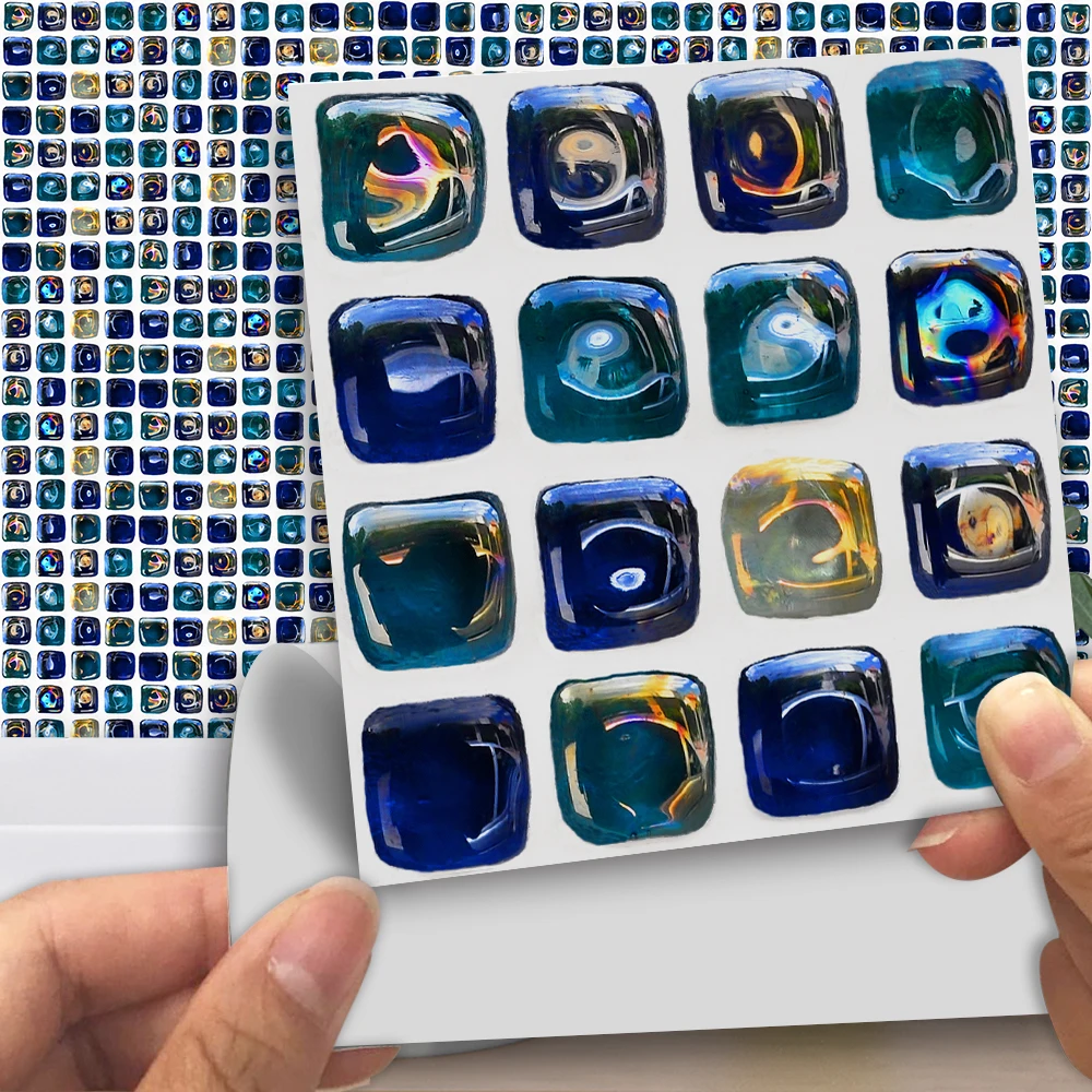 Funlife 10*10cm Blue Glass Mosaic DIY Self-Adhesive Removable Waterproof TV Background Bar Tile Sticker Wall Art Decals MTS016
Funlife 10*10cm Blue Glass Mosaic DIY Self-Adhesive Removable Waterproof TV Background Bar Tile Sticker Wall Art Decals MTS016