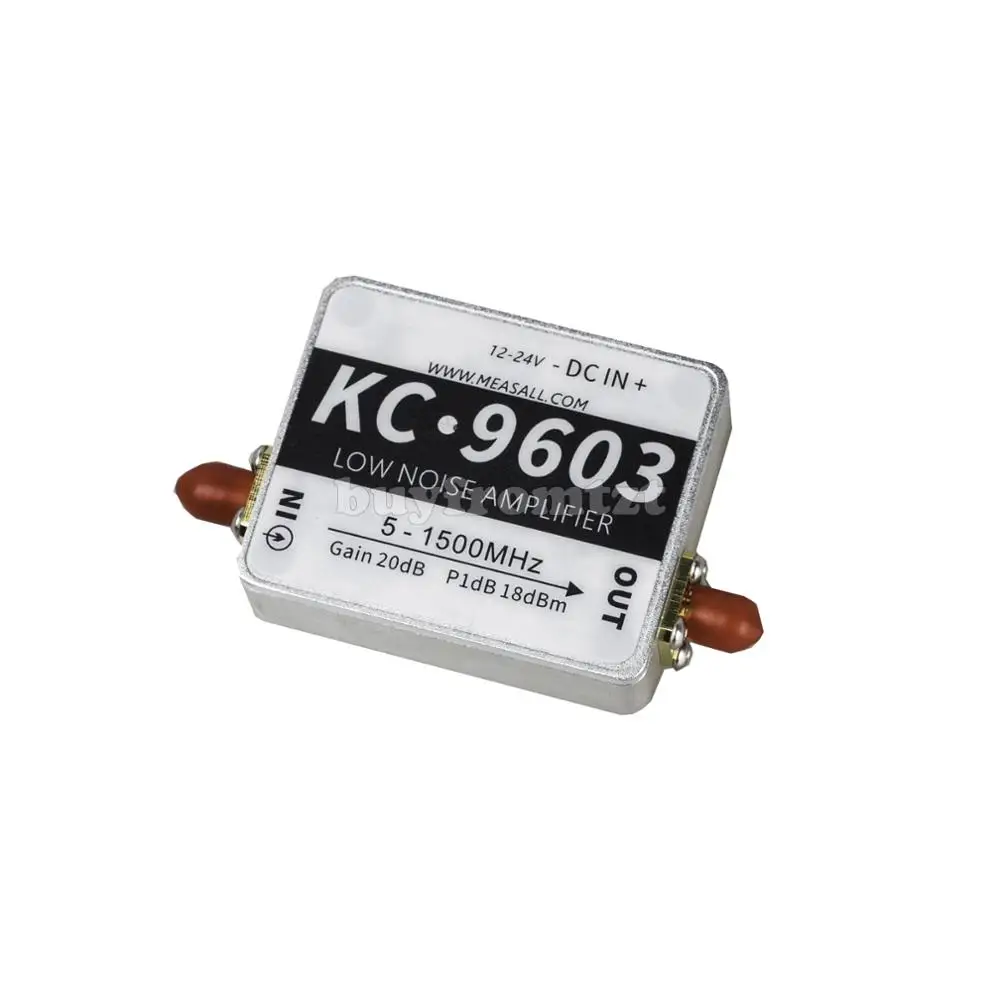 Предусилитель KC9603, широкополосный усилитель, модуль 5 МГц-1500 МГц, Радиочастотный усилитель с низким уровнем шума, стандартный SMA
Предусилитель KC9603, широкополосный усилитель, модуль 5 МГц-1500 МГц, Радиочастотный усилитель с низким уровнем шума, стандартный SMA