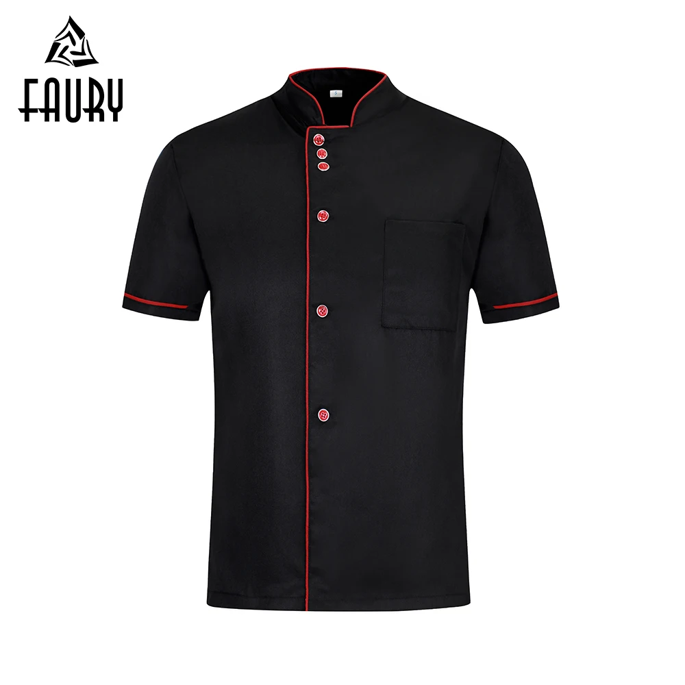 Food Service Chef Jacket Short Sleeve White Black Chef Uniform Restaurant Hotel Kitchen Cook Shirt Cafe Bakery Sushi Costume
Food Service Chef Jacket Short Sleeve White Black Chef Uniform Restaurant Hotel Kitchen Cook Shirt Cafe Bakery Sushi Costume
