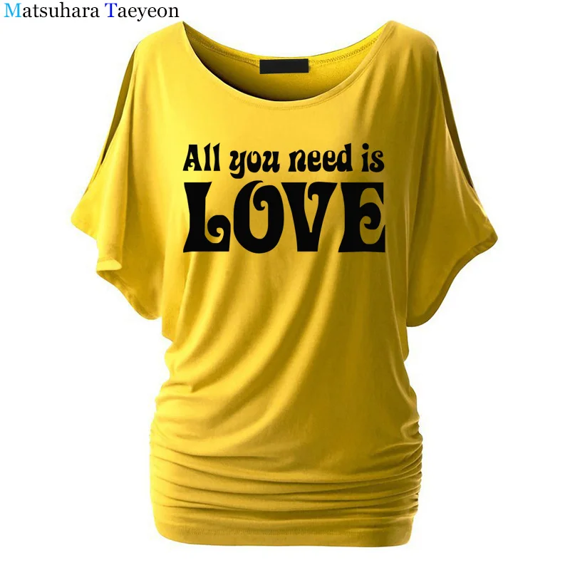 Women Cotton T-Shirts Fashion All You Need Is Love Print Summer T Shirt All Match O-Neck Short Sleeve Casual T-Shirts Base Tees
Women Cotton T-Shirts Fashion All You Need Is Love Print Summer T Shirt All Match O-Neck Short Sleeve Casual T-Shirts Base Tees
