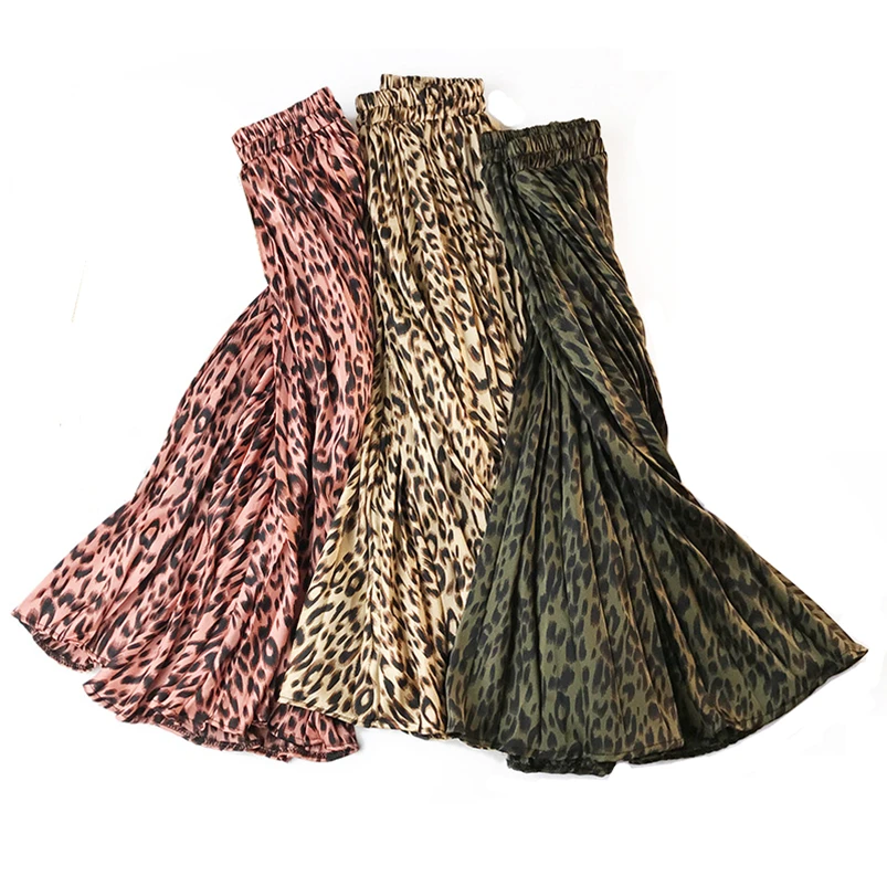 Leopard Print Pleated Skirts Womens Spring Summer Midi Long Skirt Ladies Korean Elegant High Waist A-line Sun Skirts Female Saia
Leopard Print Pleated Skirts Womens Spring Summer Midi Long Skirt Ladies Korean Elegant High Waist A-line Sun Skirts Female Saia