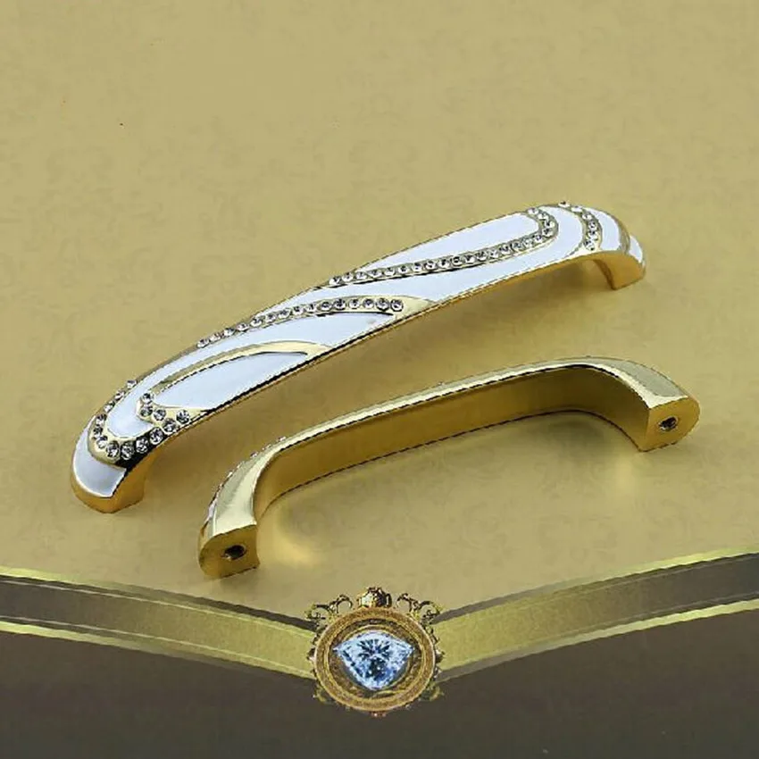 96mm 128mm modern fashion rhinestone furniture decoative handles gold white wine cabinet tv table pulls knobs 5" glass crystal
96mm 128mm modern fashion rhinestone furniture decoative handles gold white wine cabinet tv table pulls knobs 5" glass crystal