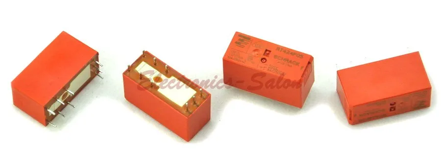 (10 ./) TYCO RT424F05 Bistable 2 DPDT Industrial 8A , DC5V
