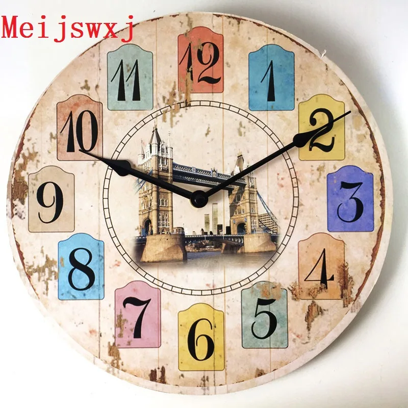 2017 Meijswxj настенные часы duvar saati Horloge Мураль Искусство гостиная тихие | Дом и сад