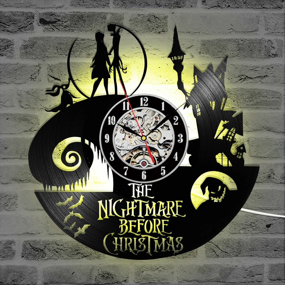 2020 New Vinyl Record Wall Clocks Jack and Sally Classic Clocks Quartz Mechanism Horloge Reloj Wall Clock
2020 New Vinyl Record Wall Clocks Jack and Sally Classic Clocks Quartz Mechanism Horloge Reloj Wall Clock