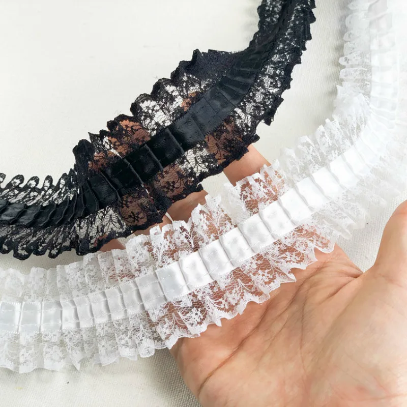 4CM Wide 3D Pleated Tulle Fabric Lace Ribbon Applique Trims Edge DIY Handmade Skirts Sewing Wedding Satin Guipure Material Decor
4CM Wide 3D Pleated Tulle Fabric Lace Ribbon Applique Trims Edge DIY Handmade Skirts Sewing Wedding Satin Guipure Material Decor