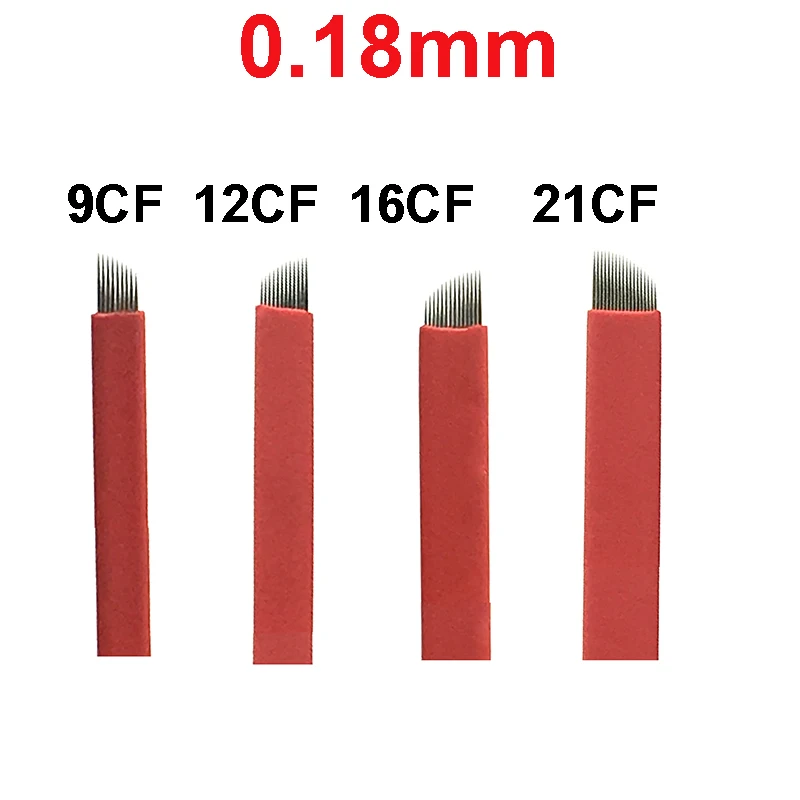 100 Pcs 0.18mm Red Flex7/9/11/12/14/15/16/17/18/19/21 Needle Eyebrow Tattoo Microblading Blades For Permanent Makeup Manual Pen
100 Pcs 0.18mm Red Flex7/9/11/12/14/15/16/17/18/19/21 Needle Eyebrow Tattoo Microblading Blades For Permanent Makeup Manual Pen