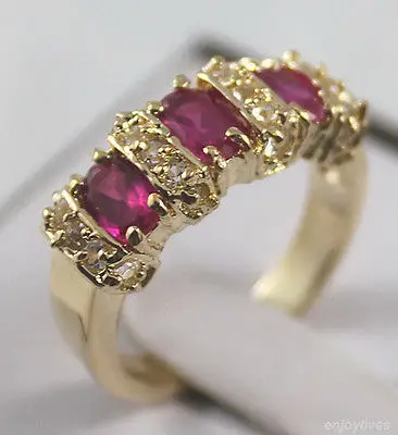 Free shipping@@@@@ Rose Red Zircon Cubic Zirconia CZ 3 Beads Crystal Golden Ring Size :7.8.9
Free shipping@@@@@ Rose Red Zircon Cubic Zirconia CZ 3 Beads Crystal Golden Ring Size :7.8.9