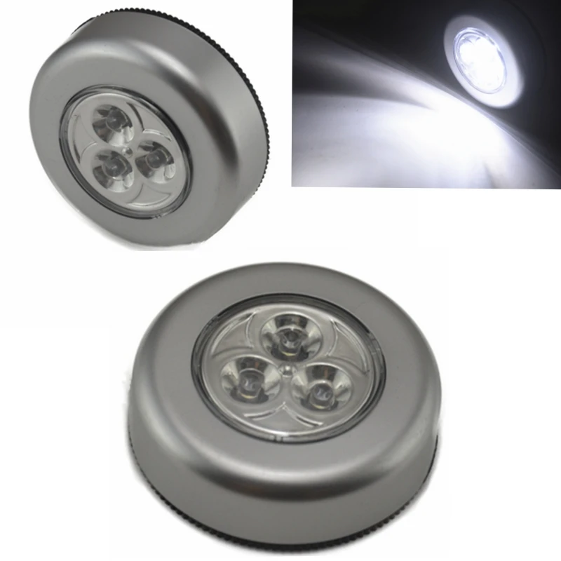 Car Touch light 1pcs Mini 3 LED Cordless Stick Tap Wardrobe Touch Light Lamp Battery Powered Click on the car trunk light touch
Car Touch light 1pcs Mini 3 LED Cordless Stick Tap Wardrobe Touch Light Lamp Battery Powered Click on the car trunk light touch