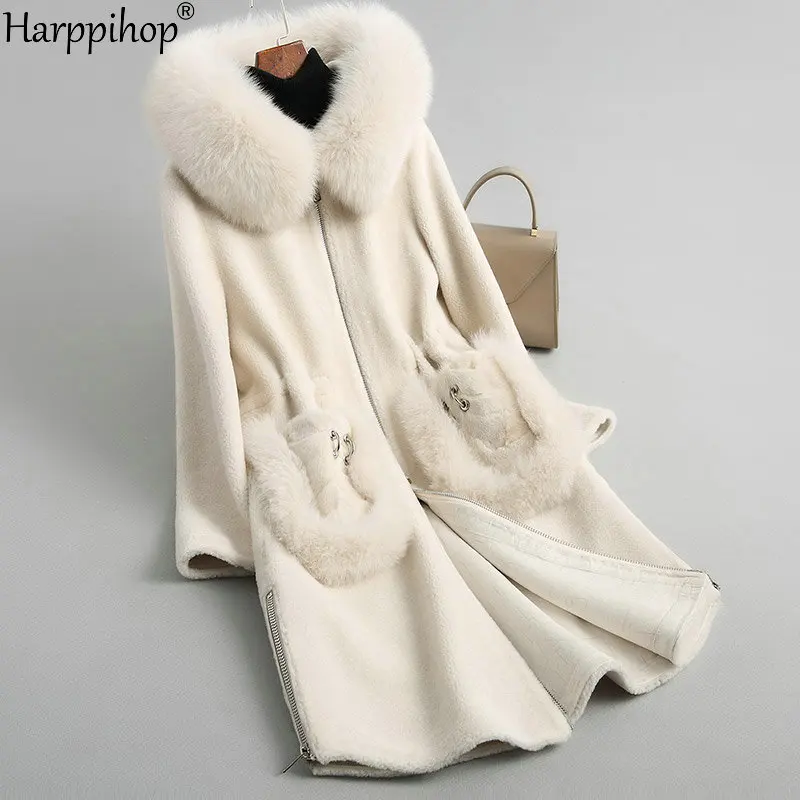 women's winter warm genuine wool fur with fox collar coat lady coat jacket overcoat
women's winter warm genuine wool fur with fox collar coat lady coat jacket overcoat