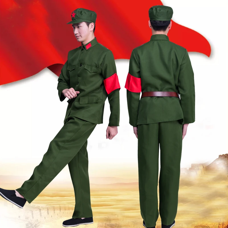 Army Uniform Red Army of China Performance Costume Vintage Military Uniform Red Guards Women Solider Clothing Photography
Army Uniform Red Army of China Performance Costume Vintage Military Uniform Red Guards Women Solider Clothing Photography