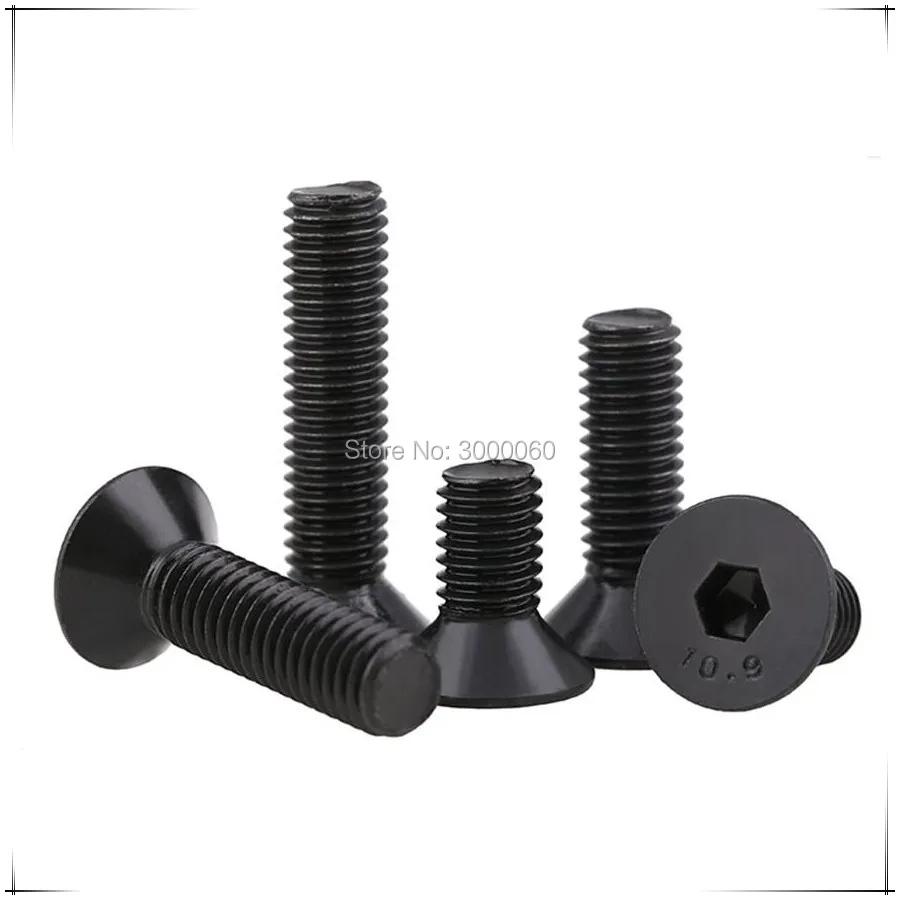 M2 M2.5 DIN7991 Grade 10.9 Black Oxide Carbon Steel Hexagon Socket Countersunk Head Cap Screws
M2 M2.5 DIN7991 Grade 10.9 Black Oxide Carbon Steel Hexagon Socket Countersunk Head Cap Screws