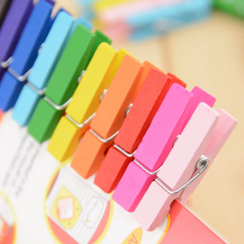 12pcs/Lot Mini Colored Wood Clips Handicrafts Photos Papers Clothes Pegs Home Decoration Random Color New Style
12pcs/Lot Mini Colored Wood Clips Handicrafts Photos Papers Clothes Pegs Home Decoration Random Color New Style