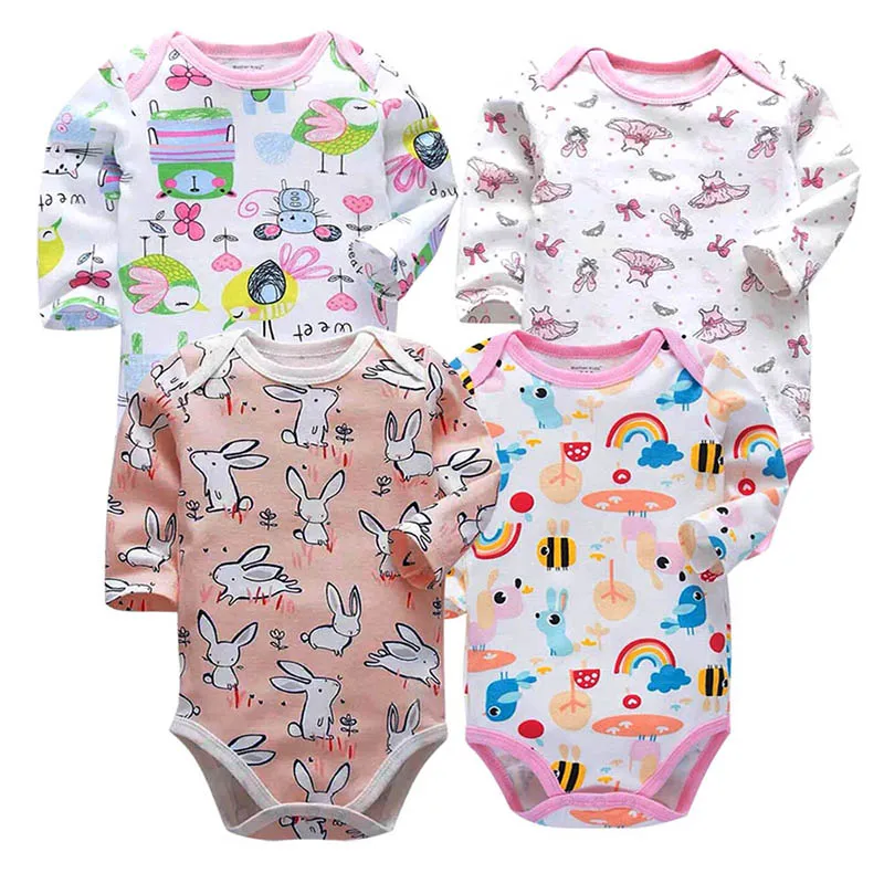 Baby Girl Clothes Sets Newborn Bodysuits Long Sleeve Infant girl's Pajamas Cotton 4 pcs 0-24 Months Girls Jumpsuit kids clothing
Baby Girl Clothes Sets Newborn Bodysuits Long Sleeve Infant girl's Pajamas Cotton 4 pcs 0-24 Months Girls Jumpsuit kids clothing
