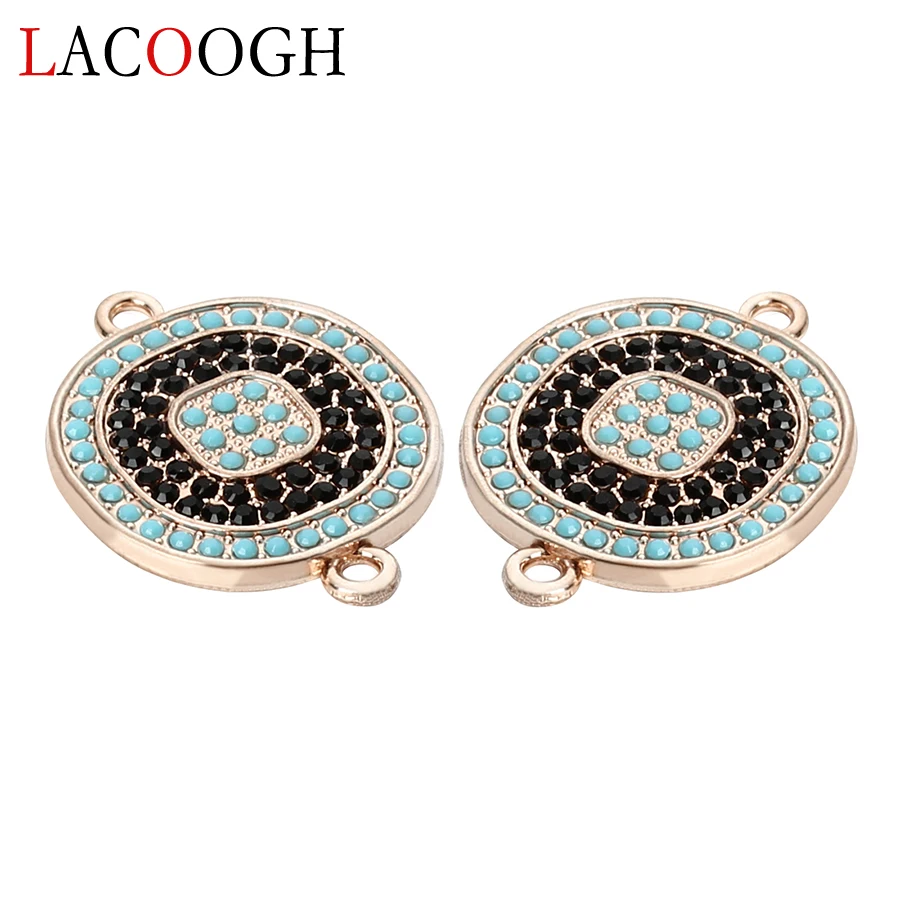 New 5pcs Vintage Round Shape Double Hole Crystal Charms Pendants Connectors for DIY Bracelets Necklace Jewelry Making Findings
New 5pcs Vintage Round Shape Double Hole Crystal Charms Pendants Connectors for DIY Bracelets Necklace Jewelry Making Findings