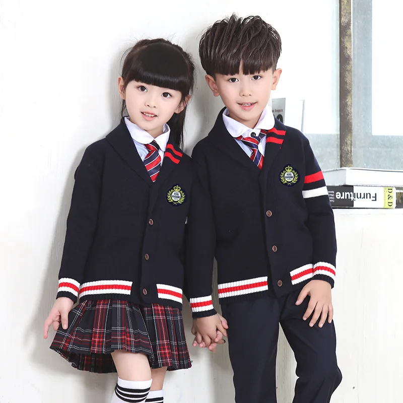 New Autumn Children suits boys and girls school uniforms sweater jacket student class service nursery England
New Autumn Children suits boys and girls school uniforms sweater jacket student class service nursery England