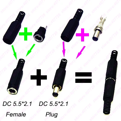 10 пар = 20 шт. DIY DC разъем подключения питания штекер Женский + штекер разъем 5,5x2,1 мм удлинитель
10 пар = 20 шт. DIY DC разъем подключения питания штекер Женский + штекер разъем 5,5x2,1 мм удлинитель