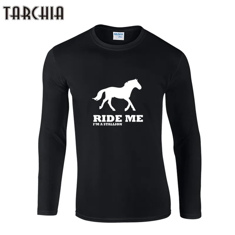 TARCHIA 2021 New Men RIDE ME Print O-Neck T-Shirt Brand Men'S Casual Long Sleeve Cotton Tshirt Autumn Fashion Man T-Shirt Homme
TARCHIA 2021 New Men RIDE ME Print O-Neck T-Shirt Brand Men'S Casual Long Sleeve Cotton Tshirt Autumn Fashion Man T-Shirt Homme