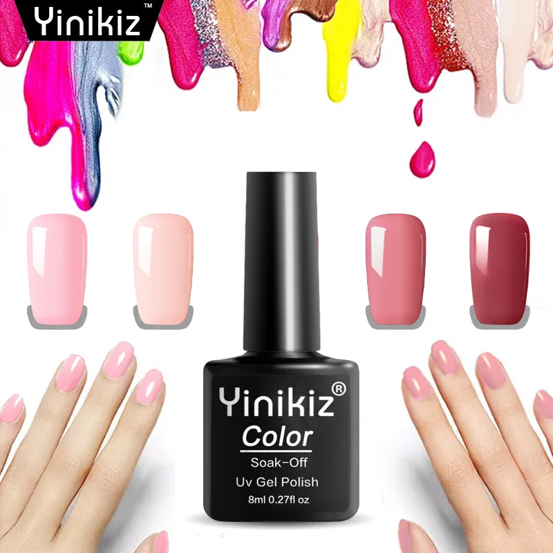 Yinikiz 8ml Soak Off Gel Nail Polish LED UV Nail Art Gel Varnishes Semi Permanent Pink Hybrid Glue Lacquer
Yinikiz 8ml Soak Off Gel Nail Polish LED UV Nail Art Gel Varnishes Semi Permanent Pink Hybrid Glue Lacquer
