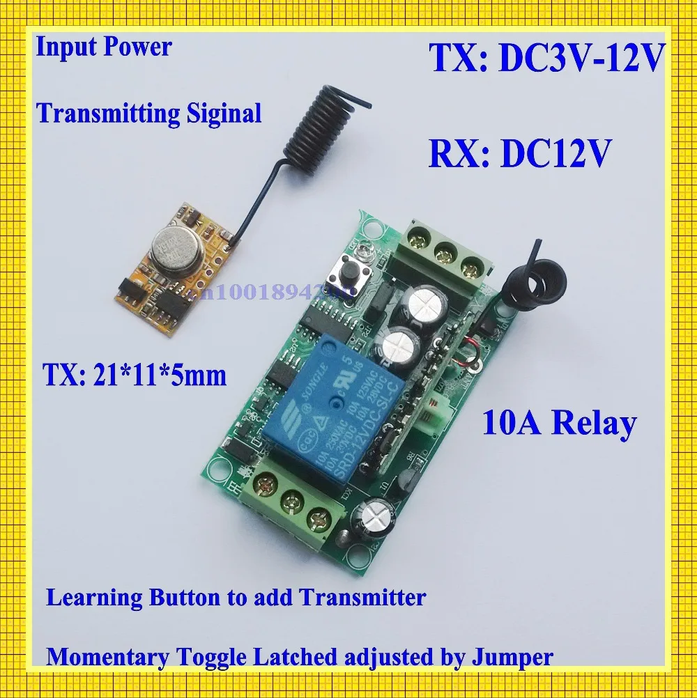 Модуль передатчика кодирования PCB + 12 В DC приемник RF 3 в 7 4 5 6 9 передатчик